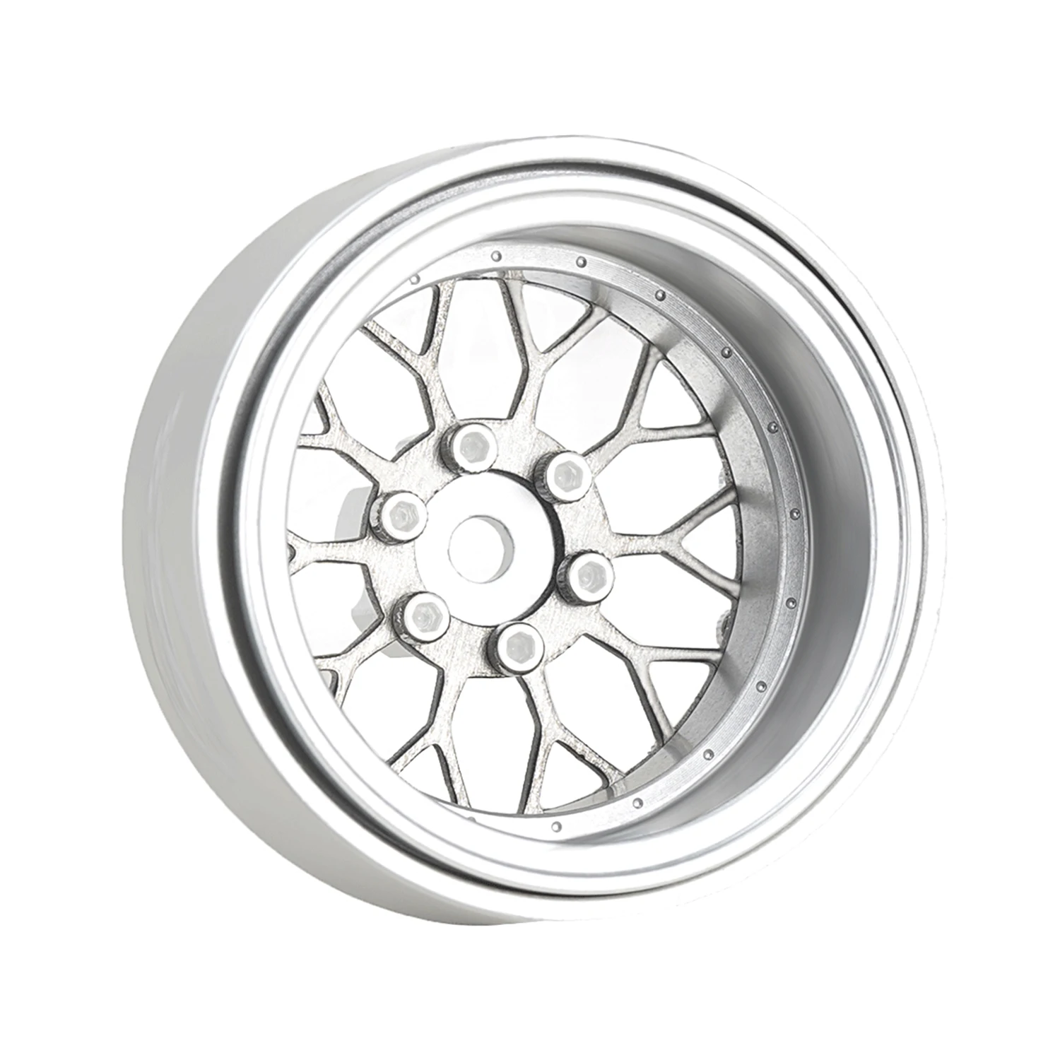 

TCRC 4PCS Grade 5 Titanium Wheel Face Aluminum 1.3 Inch Wheels Hubs for 1/24 Axial SCX24 1/18 TRX4M HPI Venture18 Upgrade Parts