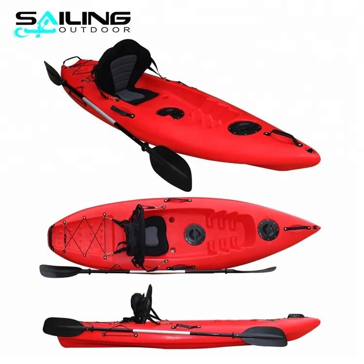 8.5ft Plastic Folding Canoe China Kayak Roto Mold Sit On Top Boat For Sale