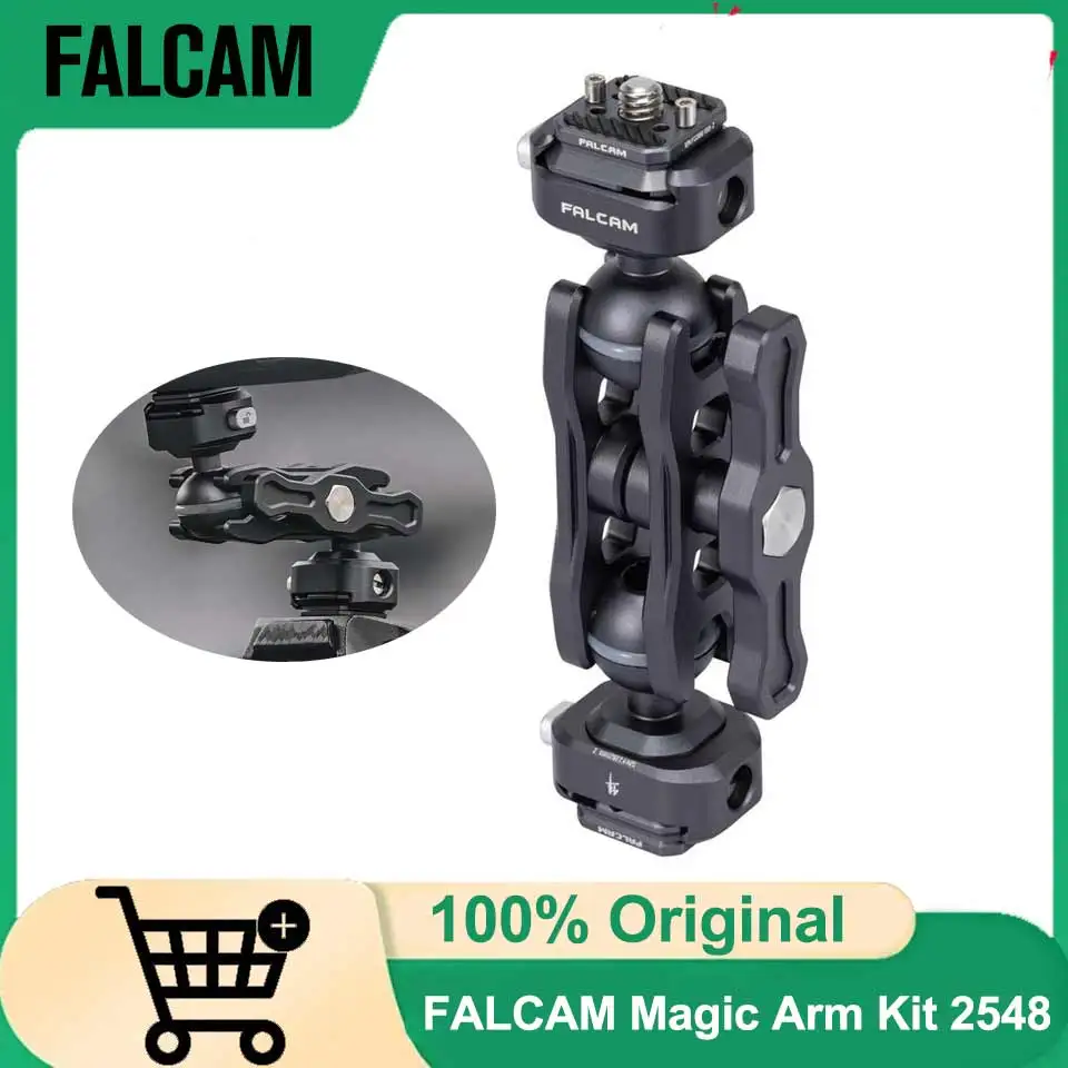 

FALCAM F22 Комплект быстросъемных волшебных рычагов с двойной головкой 2548 360 ° Универсальный регулируемый зажим для камеры с вращением, суперзажим, аксессуары для DSLR
