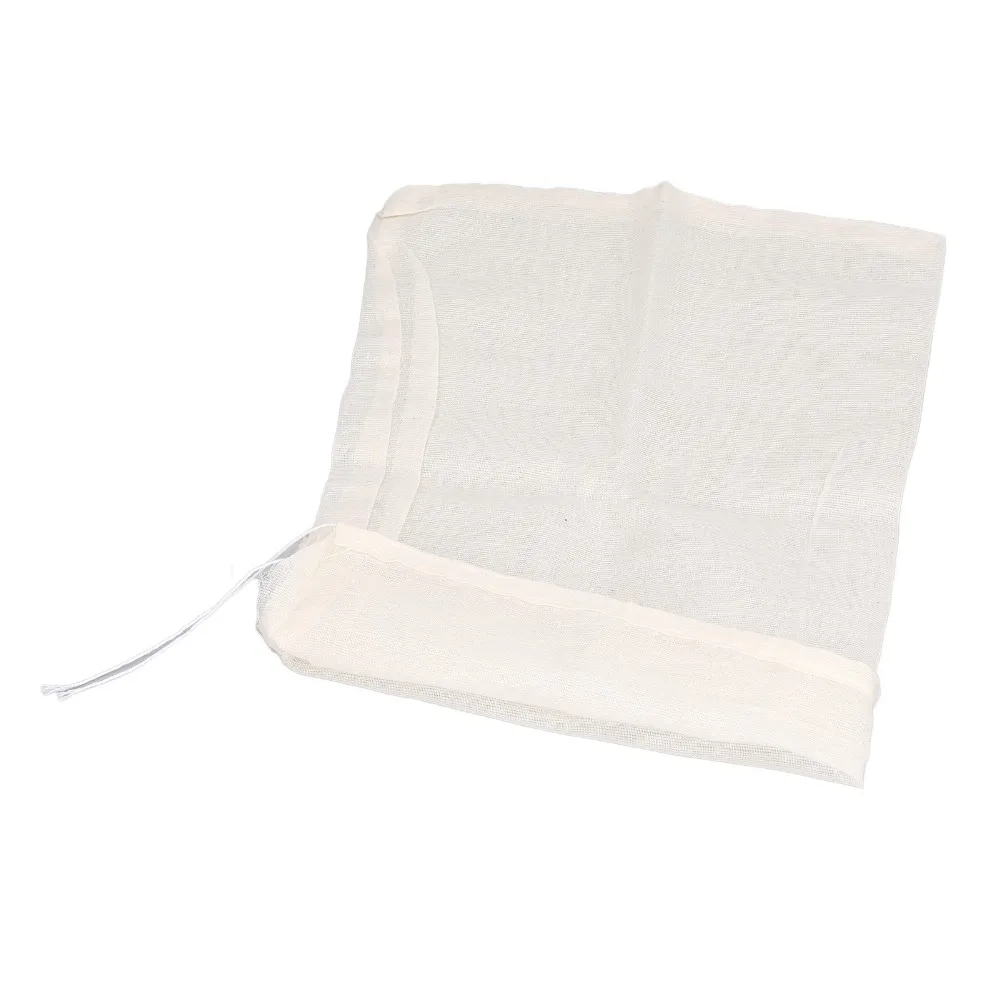 50 PCS SET 7.9 x 11.8 in Cotton Drawstring Bag 20x30cm Nature Cotton Muslin Drawstring Bag Large Size Spices Filter Bag