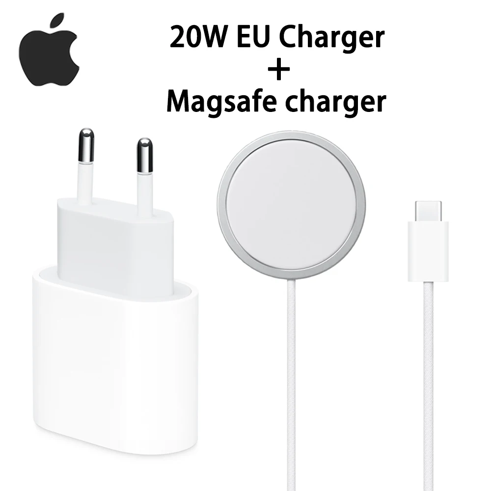 Original 20W USB-C Power Adapter For iphone 16 15 14 13 mini Pro Max Type C fast charger for Apple Cable for iPhone X XS 12 Plus