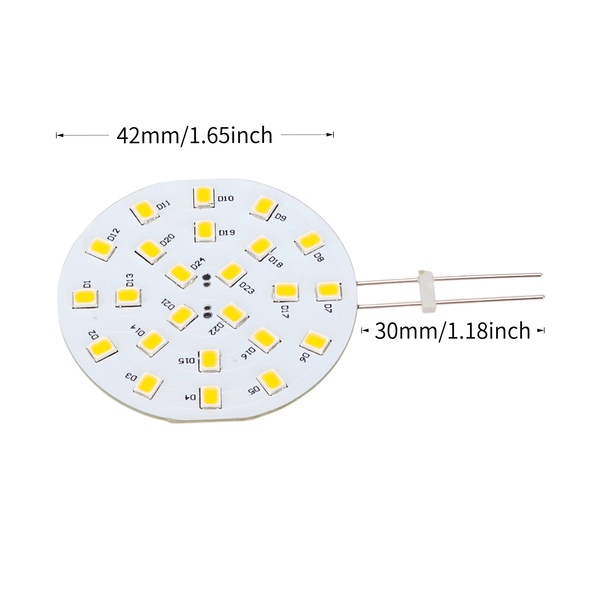 G4 LED Bulb Bi-Pin 4W Dimmable AC/DC 10-30V 12V 24V Long Pin 30mm Halogen Replacement RV Camper Boat Marine White Warm White
