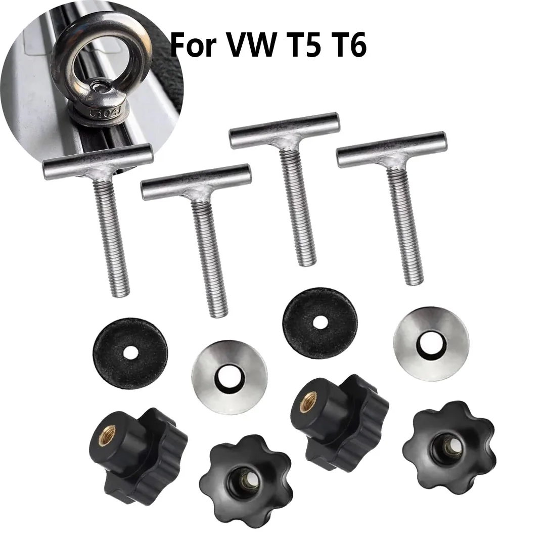 For VW T5 T6 Load Securing Rail Screws Anchor Base Guard Rail Fastening Bolts Replacement 7H5883189E Auto Parts Accessories