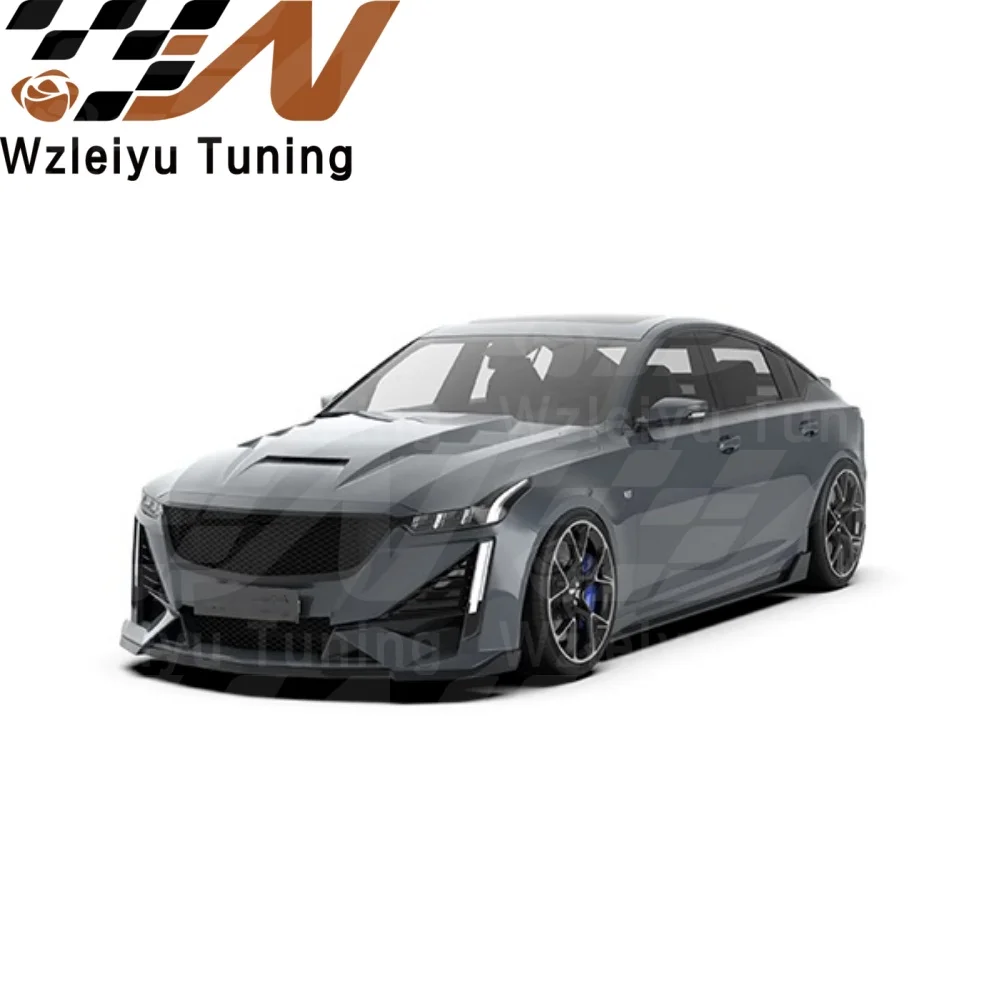 New Style Carbon Fiber Front Hood Bonnet Fit For Cadillac CT5 2020-2024 High Quality Fitment