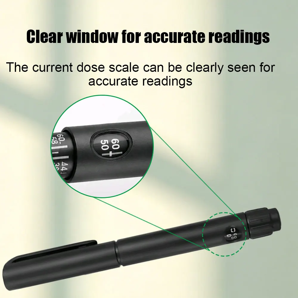 Disposable Rotary Push Sterile Injection Pen Insulin Injection Pen Adjustable Growth Hormone Dose 60U with 3ml Cartridges view 5