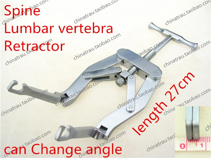 

medical orthopedic instrument Spine Lumbar vertebra Retractor Change angle Distraction forceps Opener distractor Pliers tool