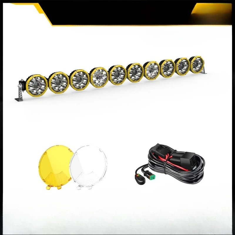 Roof shot 50-inch long LED strip A-pillar bracket Off-road exploration