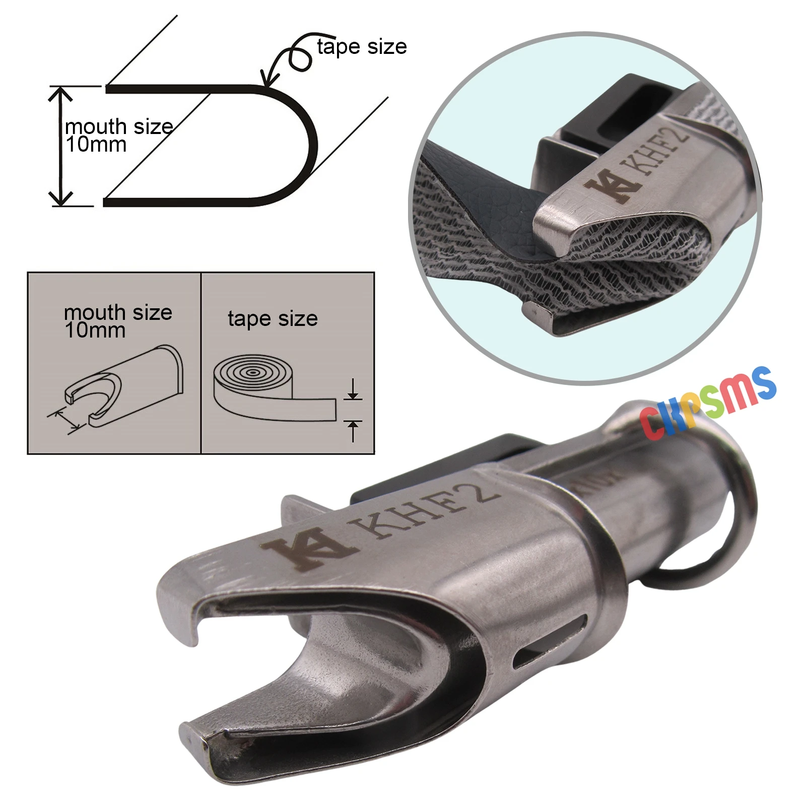 1PCS 10mm Mouth #KHF2 Raw Edge Binder FOR PFAFF 335,1245 Adler 69,267,269,669,467,767