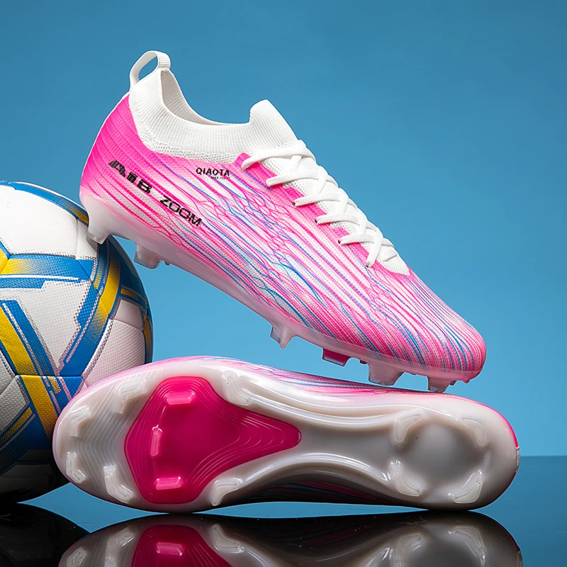 Long Studs Soccer Cleats Professional Grass Football Shoes