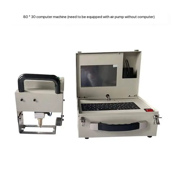 Pneumatic Dot Peen Marking Machine with Motor Metal Engraving Machinery for Nameplate Serial Numbers Serial Numbers Engraving