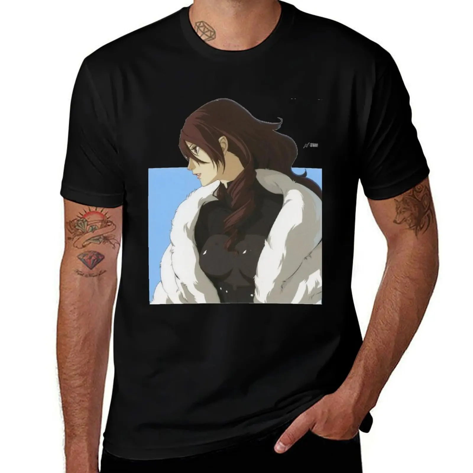 Mitsuru VS portrait T-Shirt cute tops anime t shirts mens graphic t-shirts pack