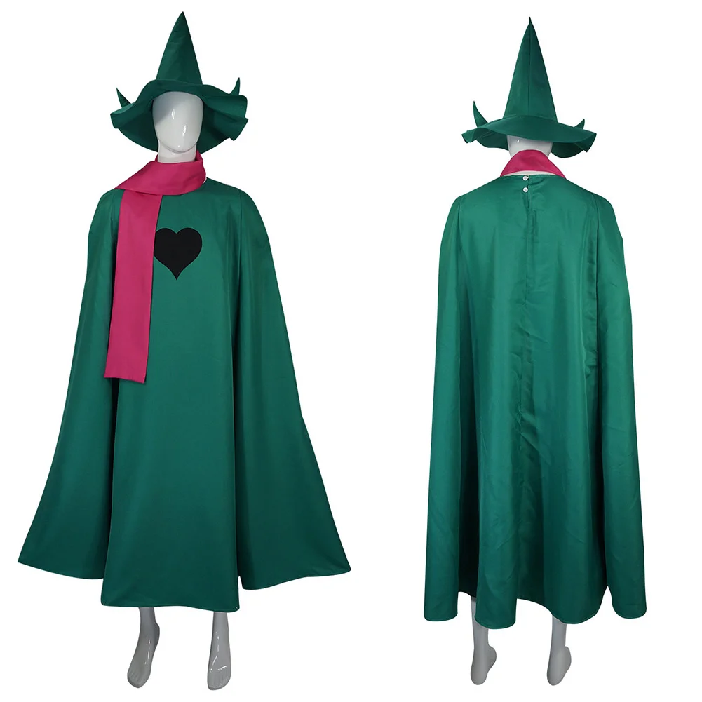 Gioco Deltarune Cos DR Spanton Cosplay Fantasy Hat Robe sciarpa outfit travestimento Costume donna uomo Halloween Roleplay Outfits