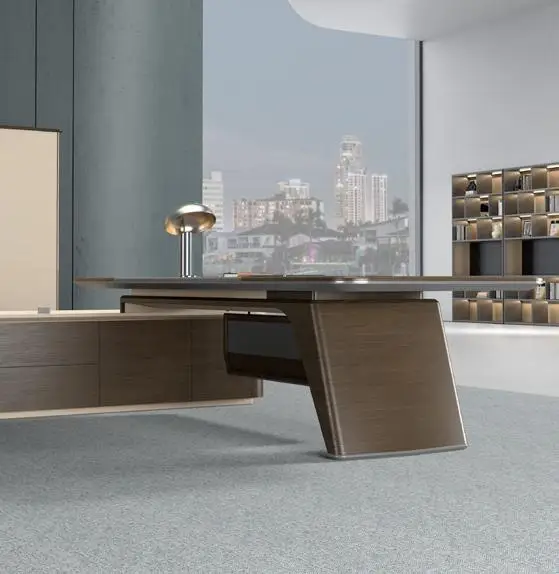 Ensemble de mobilier de bureau contemporain, tables de luxe, nouveau modèle, bureau de travail pour la construction, VIP Executive