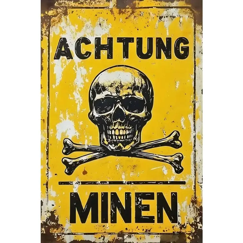 OSK Metal Safety Signs 20x30cm - No Entry, No Smoking, CCTV Surveillance Warning Plates for Industrial, Commercial & Warehouse U