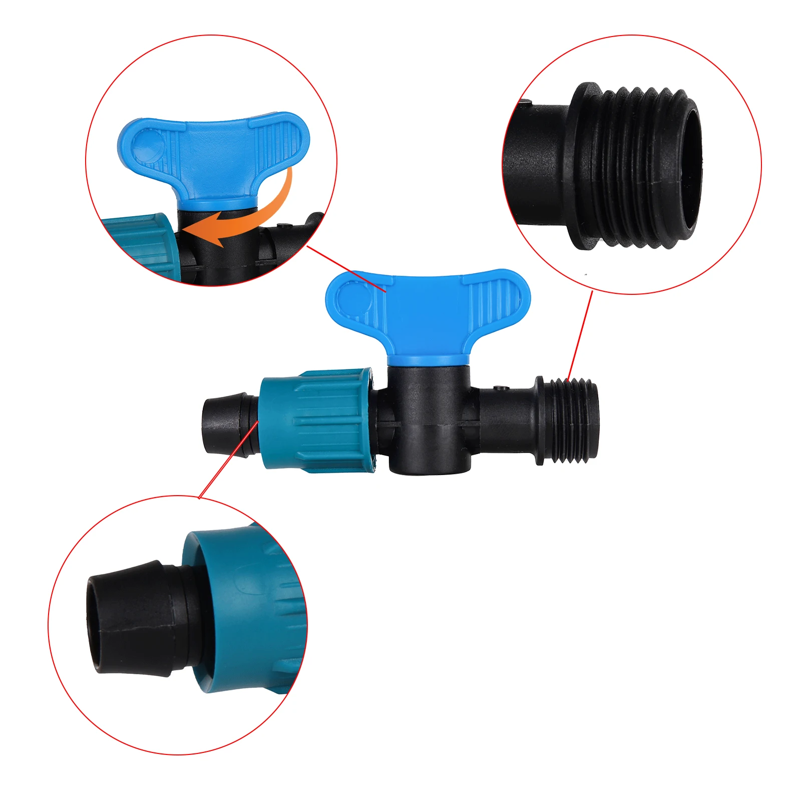 16mm Drip Irrigation Pipe Fitting 1/2