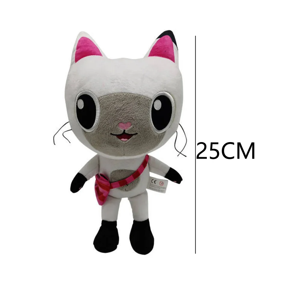 Gabby Dollhouse Plush Toys Kawaii Mercat Cute Stuffed Animals Mermaid Cat Doll House Plushie Dolls Kids Birthday Christmas Gifts