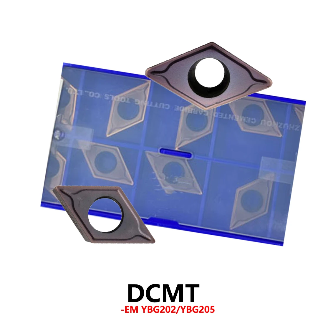 

Carbide Inserts Tools CNC DCMT 070204 11T304 CNC Blades Original DCMT070204-EM DCMT11T304 DCMT11T308 DCMT070208 EM YBG202 YBG205