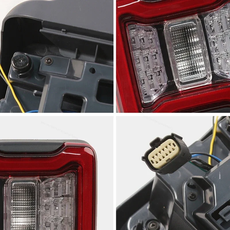 Luz LED trasera de marcha atrás para Jeep Wrangler JL 2018 + (versión estadounidense/europea), 2 piezas