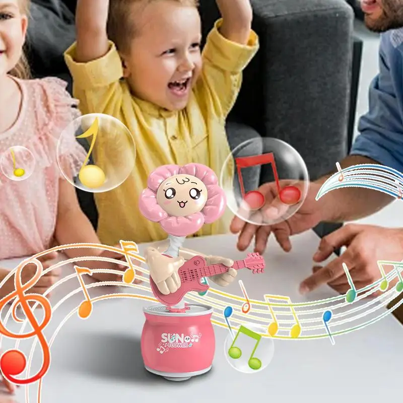 Singing Sunflower Musical Dancing Imitating Sunflower Singing Toy Children Electric Swing Electronic Sunflower For 3 Years Old