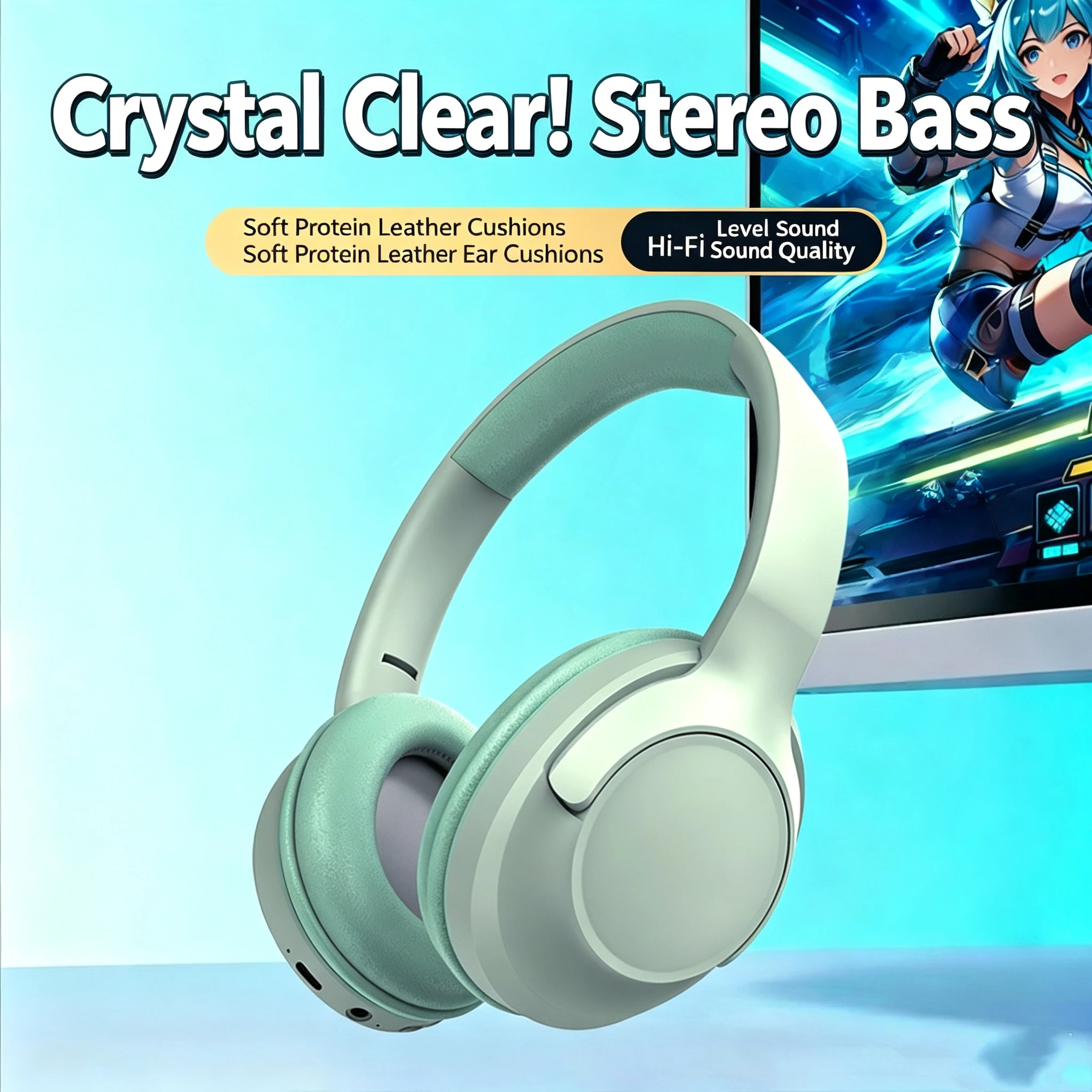 سماعات رأس بلوتوث جديدة C2234  - مراجعة Audio Music Game وسعره