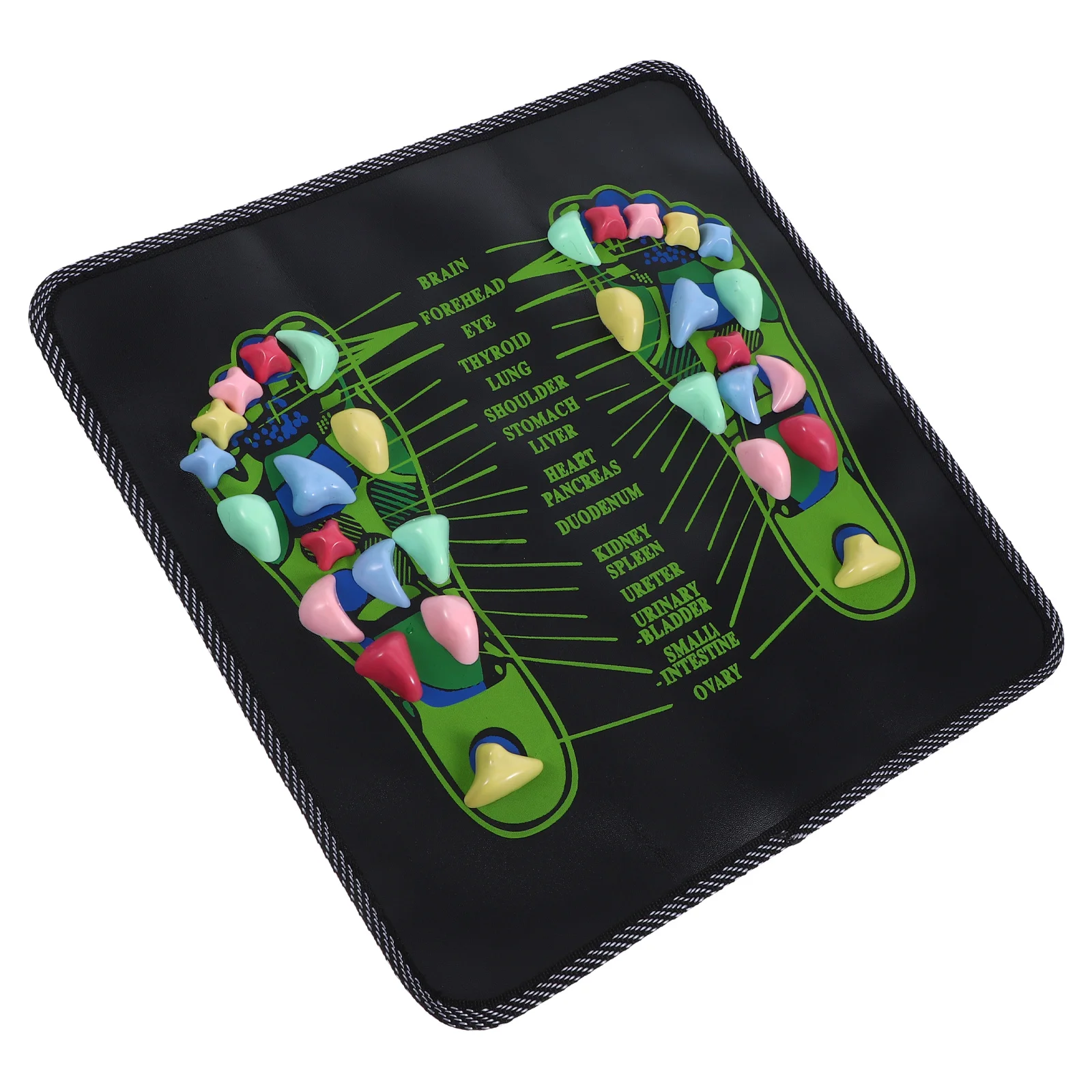 

Foot Massage Mat Cobblestone Reflexology PVC Soft Durable AntiSlip Leg Fitness Acupressure Walk Pad