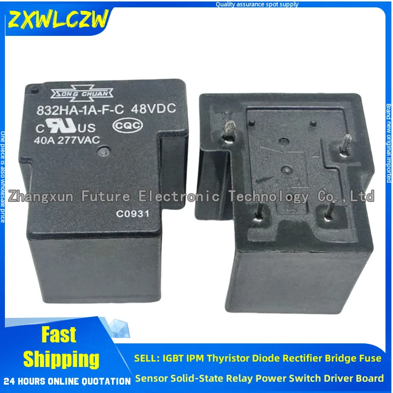 5 قطعة/الوحدة التتابع 832HA-1A-F-C 48VDC GK-A-1C-18D GK-A-1C-24D YX209E-S-112DM T9AV1L12-12 832HA-1C-F-C 110VDC