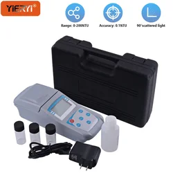Portable Turbidity Meter, Scattering Light Tester for Water Quality, High Accuracy 0.1NTU, LCD Display, 90° Scattered Light