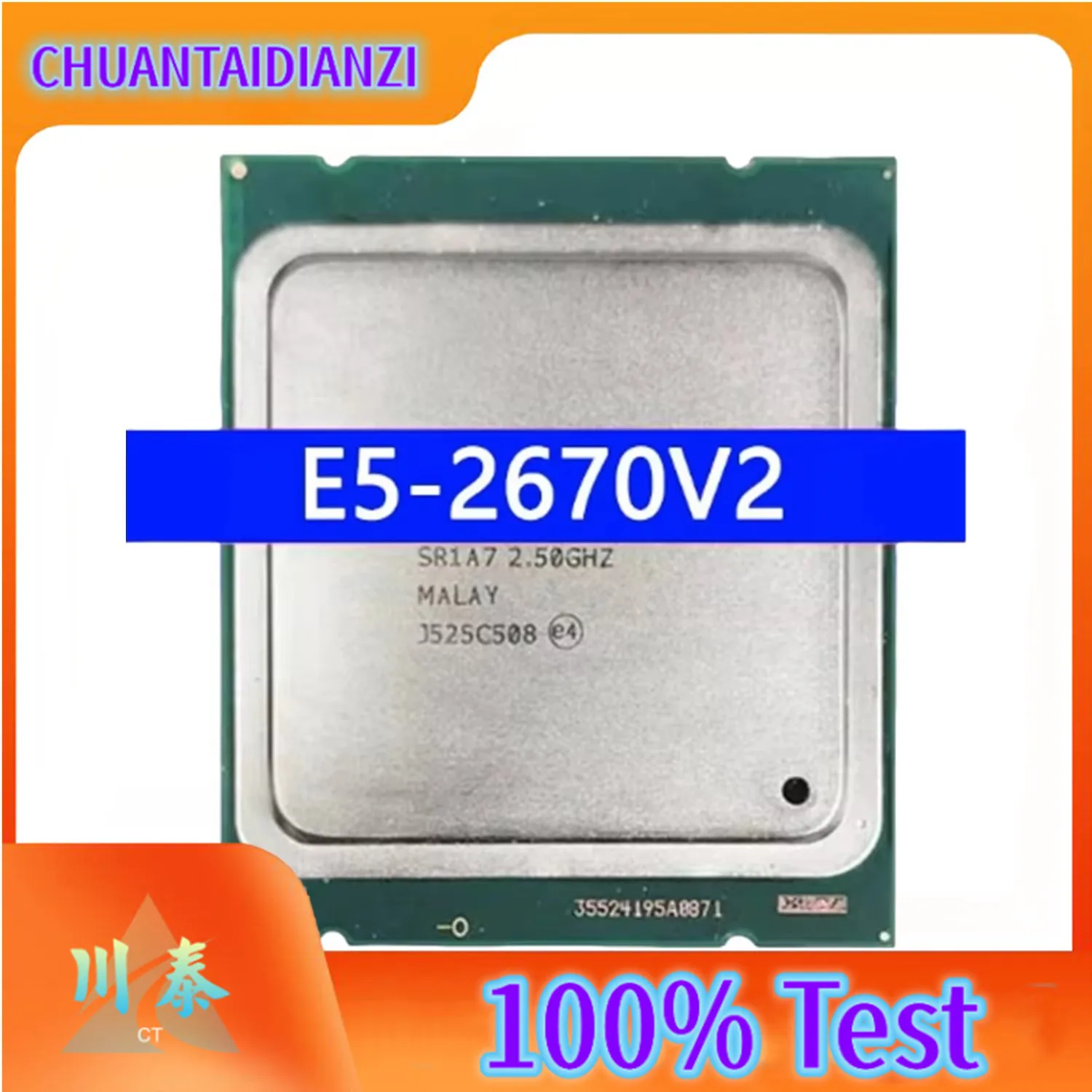 E5-2670V2 CPU 2.5 GHz Used Ten-Core Twenty-Thread CPU 25M 115W LGA 2011 CPU processor