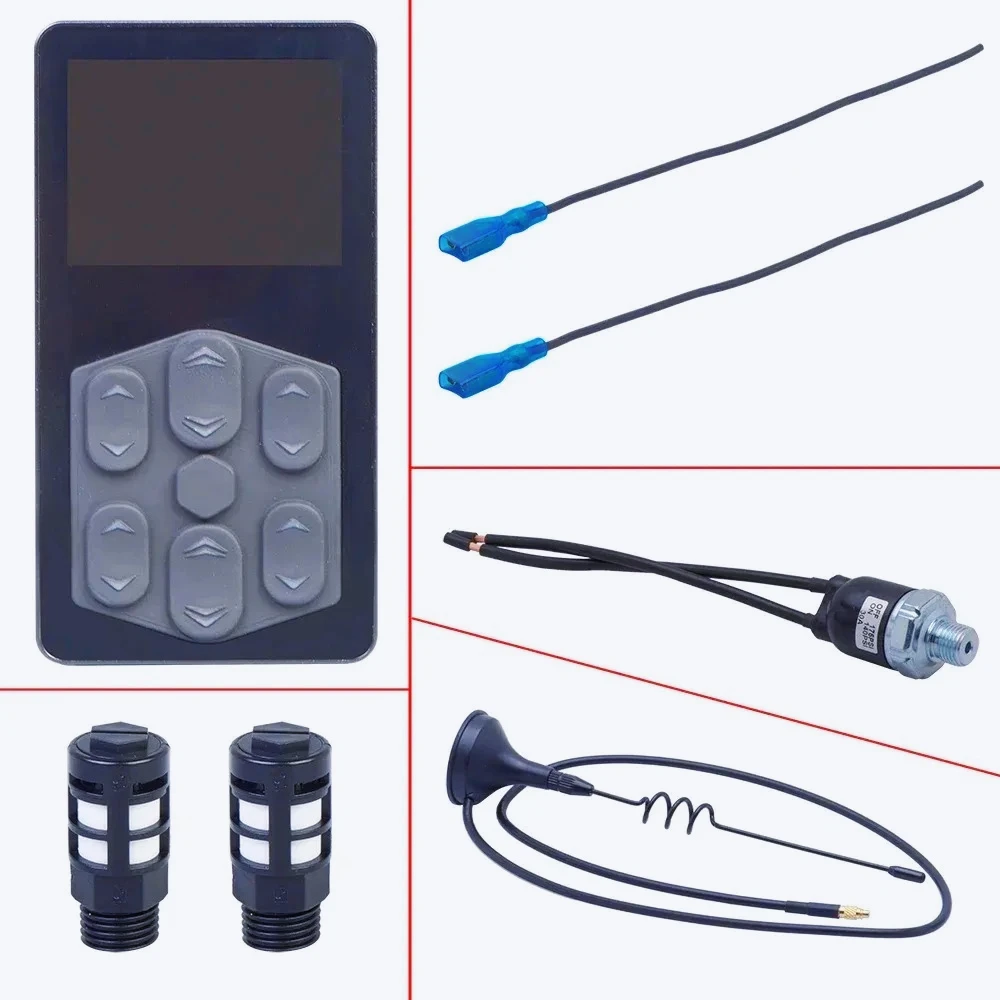 AC-Car Air Ride Management Kit Air Suspension System Electronic Controller System With Seamless Air Tank 480C  Compressor