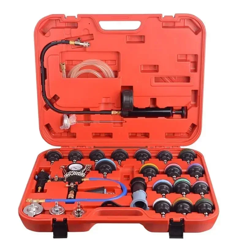 

Full New Automobile Water Tank Pressure Leak Detection Tool Antifreeze Replacement Tool Water Tank Leak Detector