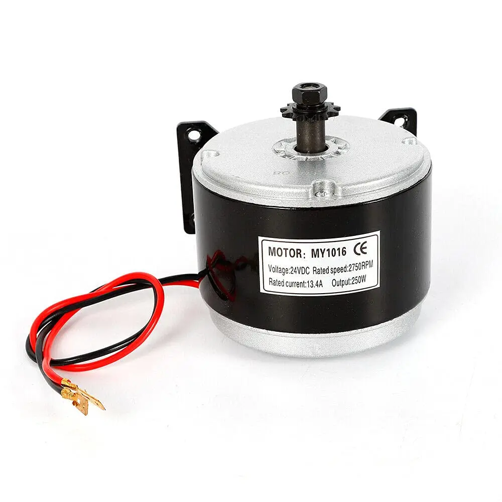 Moteur électrique, moteur à brosse électrique 250W 24V DC pour bricolage Scooter électrique E vélo Go Kart Mini vélo Quad nouveau