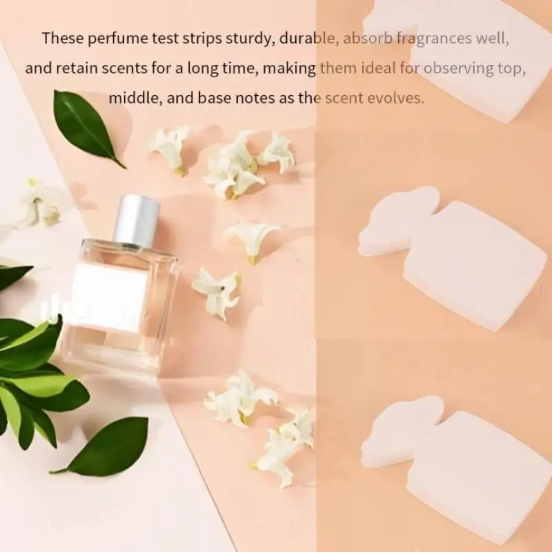 Picture 7: New 100Pcs Perfume Test Strips Perfume Blotter Strips Disposable White Perfume Test Paper Strips Multi-use For Essential Oils