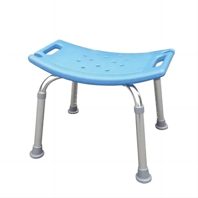 

Aluminum Bath Stools Non-Slip Adjustable Shower Stool for Elderly Assistive Device Bathroom Stool Durable for Disabled Use