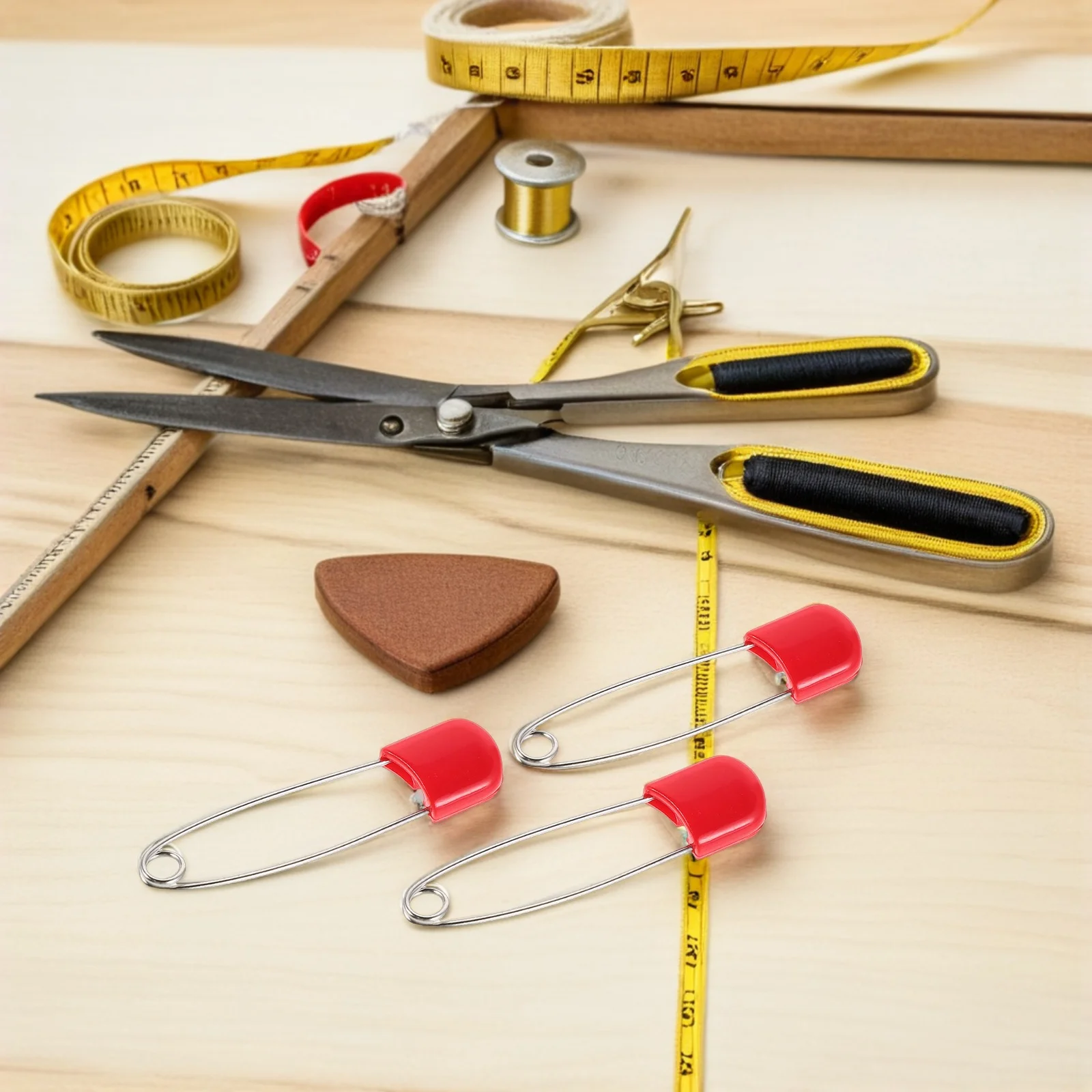 

100pcs Safety Pins Stainless Steel Large Skirt Fasteners For Diaper Blanket Cloth Craft Decoration Multi-Function