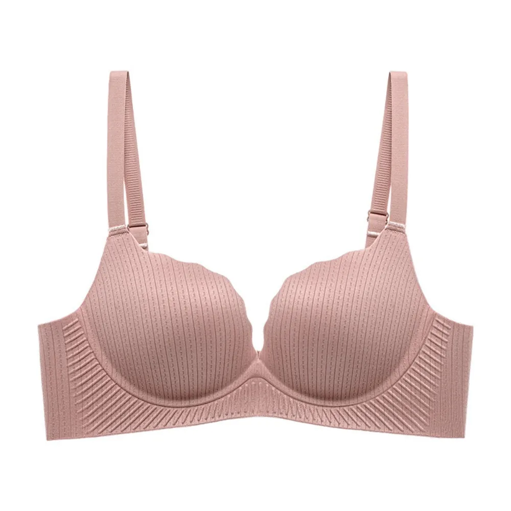 

Fashion Shockproof Wireless Deep V Bra Anti-sagging Push Up Underwear for Women Lingerie Sweet Seamless Bra Girls