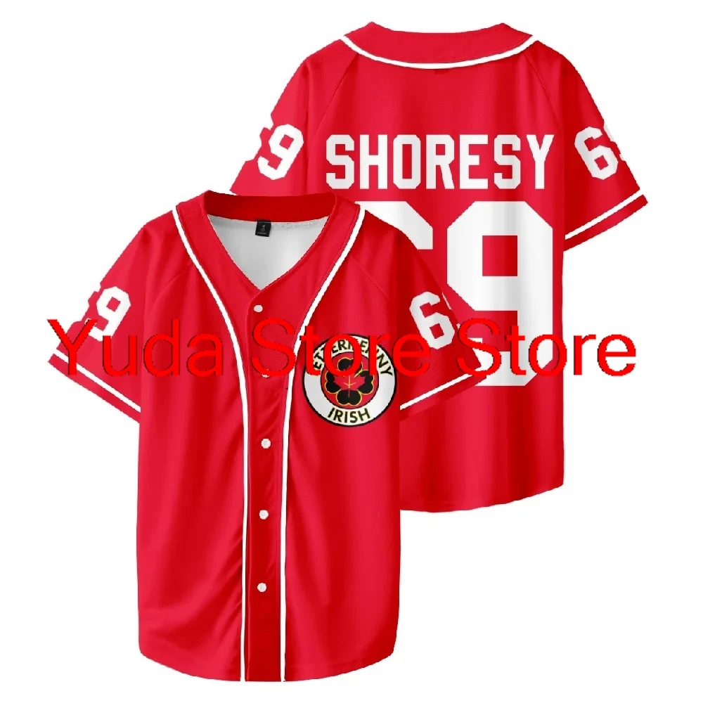 

Shoresy #69 Baseball Short Sleeve Baseball Jersey Number Outfit Men and Woman Short Sleeve Women Funny T Shirt