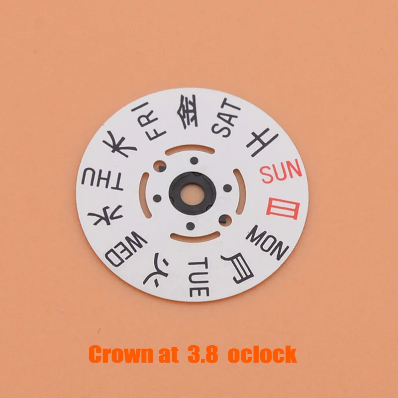 NH35 NH36 Movement Kanji Dial Wheel Day Date Week Wheel Crown at 3.8H/4.1H New Balance Watch Movt Repair Calendar movement Dial