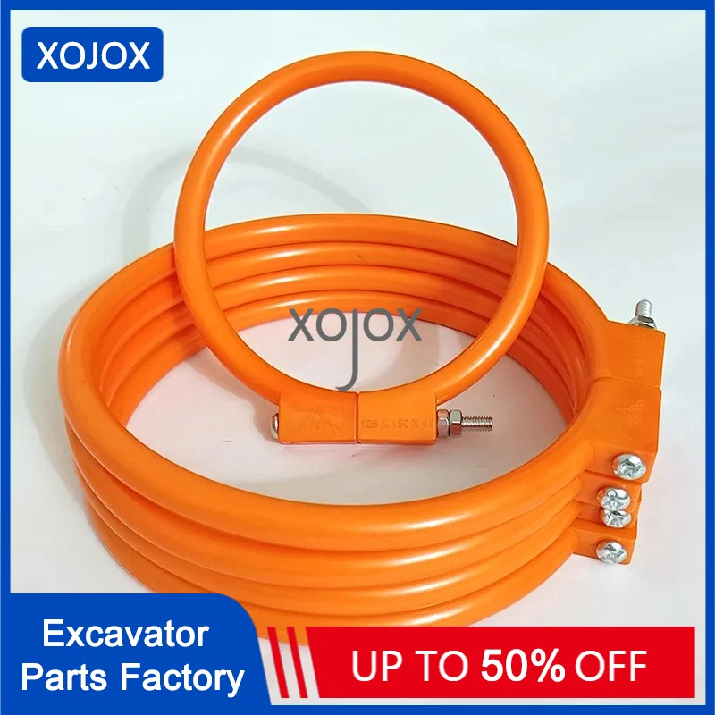 XOJOX Komatsu Excavator Supplies Bucket Shaft Dust O-ring 2Pcs  Bucket Pin Horse Head Butter Seal Ring Wear Rubber Dust Cover