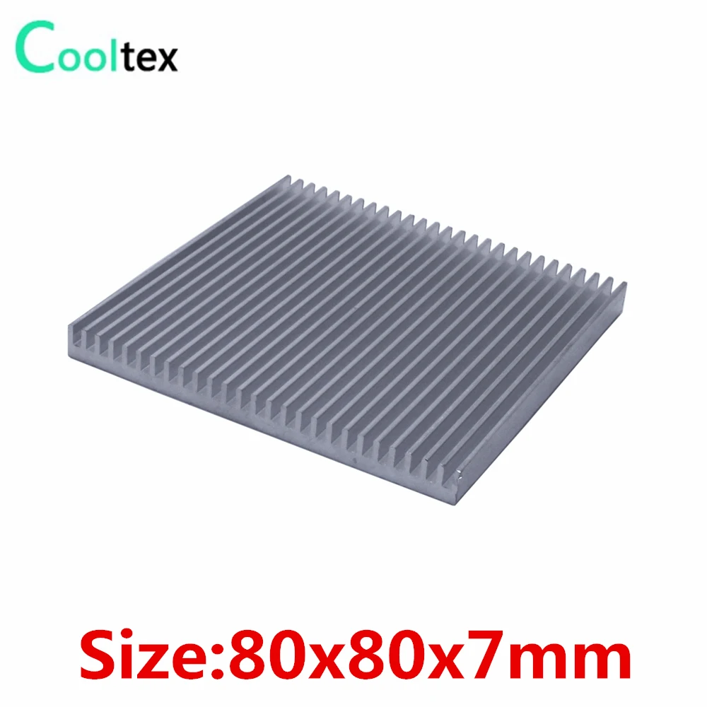 

(Special offer) 80x80x7mm Aluminum heatsink heat sink radiator for chip Electronic heat dissipation cooling