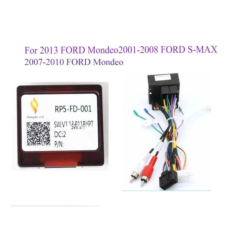 2Din Car Player Android Radio Stereo Canbus Box FD-SS-01A/RP5-FD-001 For 2013 FORD Mondeo Car Player Raise Wiring Cable