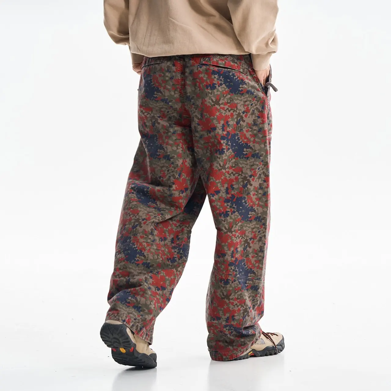 High Quality Print Cotton Cargo Pants Men Streetwear Fashion Hip Hop Loose Casual Wide Leg Baggy Pants Women Boyfriend Trousers view 4