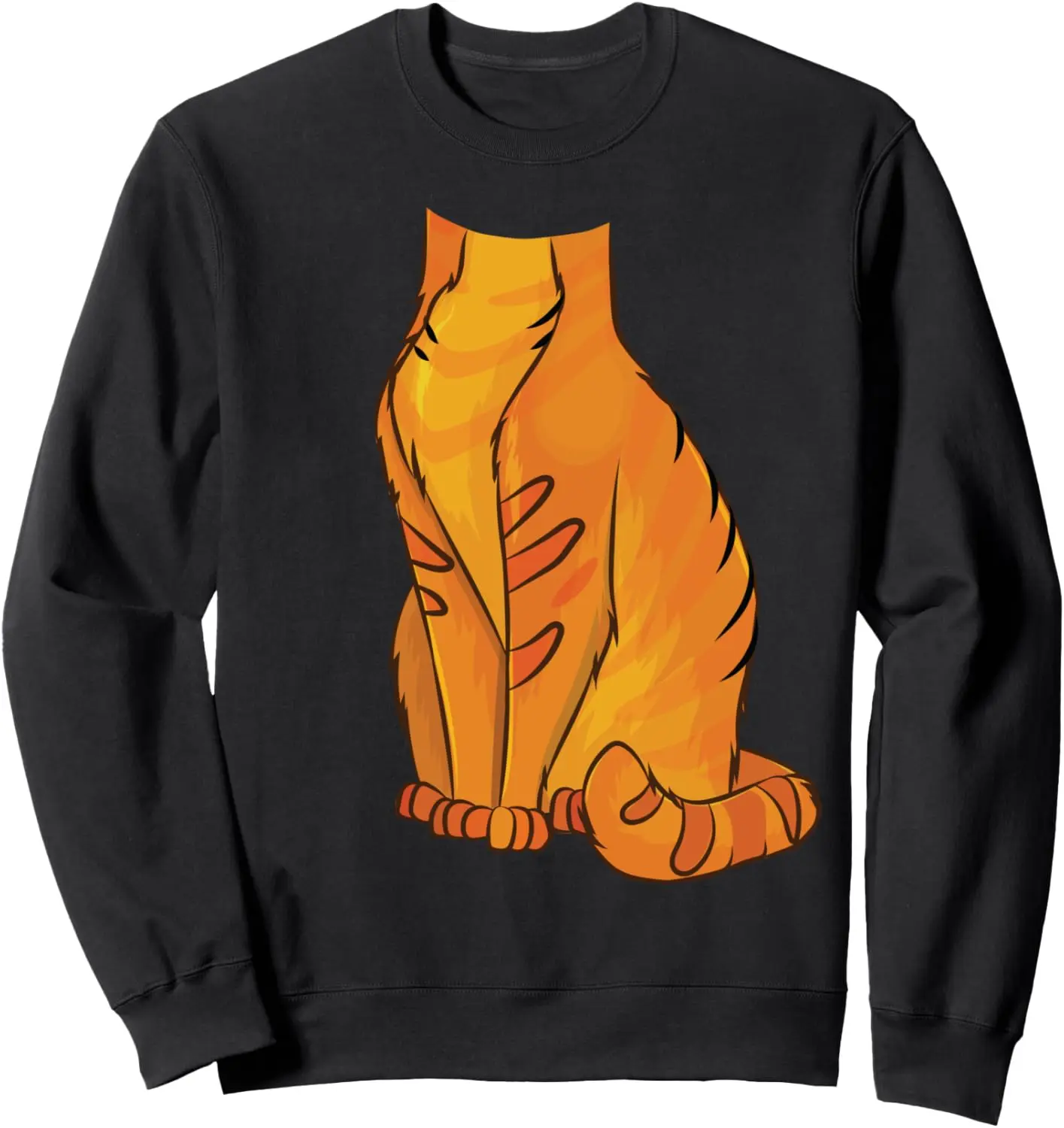 Headless Cat Costume Halloween | Cool Lazy Kitten Funny Gift Sweatshirt