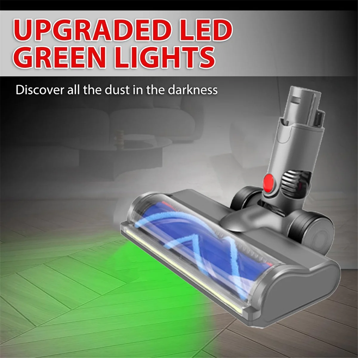 فرشاة محرك مباشر A14G لـ V6 DC58 DC59 DC62 DC72 مرفق مكانس مع أضواء غبار LED لتنظيف الأرضيات