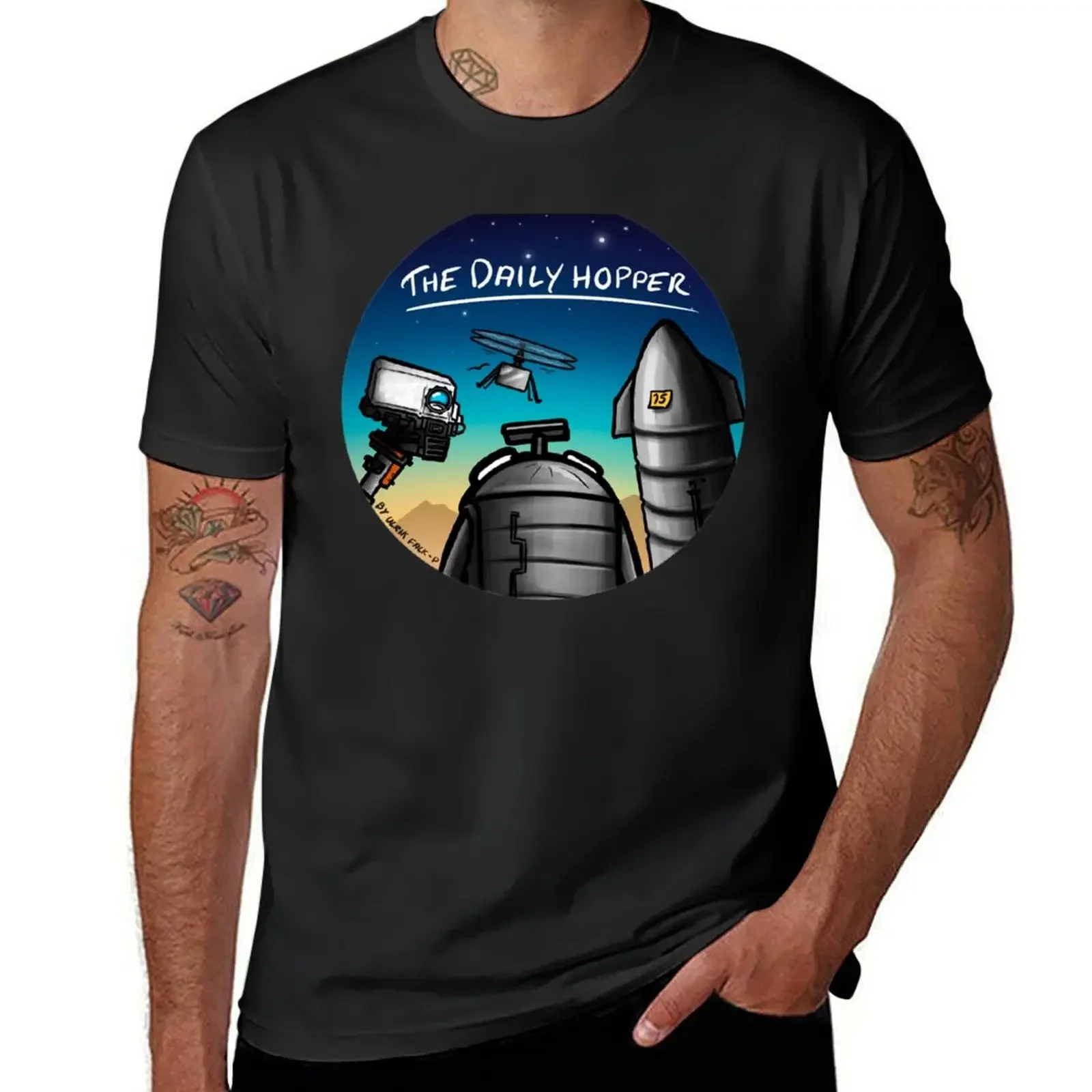 The Daily Hopper with friends! (Shirts) T-Shirt man t shirt oversizeds sweat t shirts for men