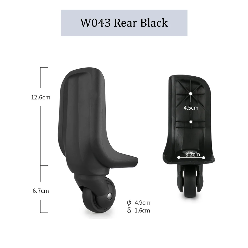 수하물 가방 바퀴 교체 여행 트롤리 케이스 액세서리, 범용 바퀴, 수하물 암호 상자 교체 롤러
