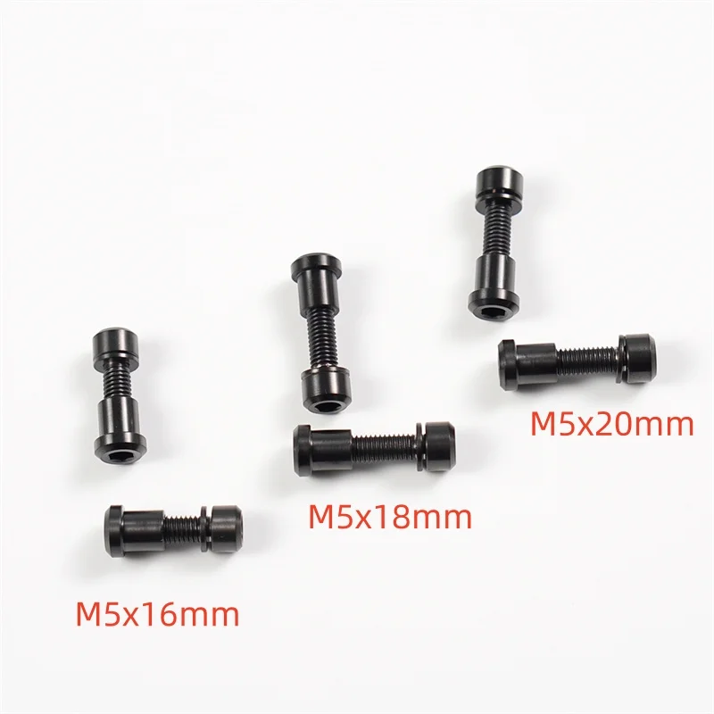 CNC Fahrradteil Titan Fahrrad Vorbau Schrauben Muttern |   Straße MTB Carbon Vorbau Gabel Feste Schrauben |   M5x16/18/20 mm Verriegelungsgriff |   2 Stück