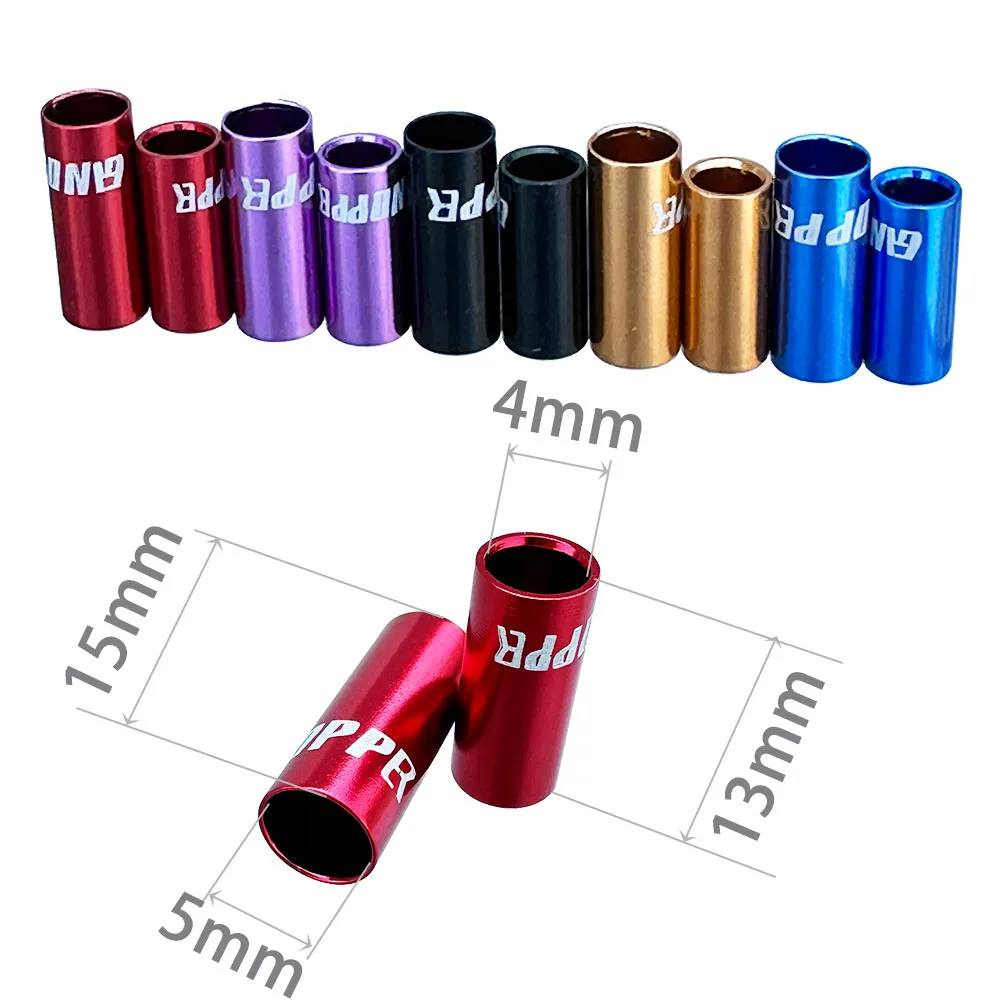10pcs/ lot For Jagwire 4MM 5MM Bicycle Bracke Cable Shifter Cable Tube End Cap Line Wire Tube Plugs Bike Cable Cap