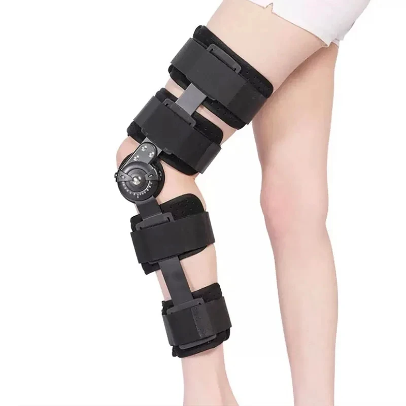 

1Pcs Adjustable Hinged ROM Knee Brace, Post Op Recovery Stabilization, ACL, MCL and PCL Injury, Orthopedic Support Immobilizer
