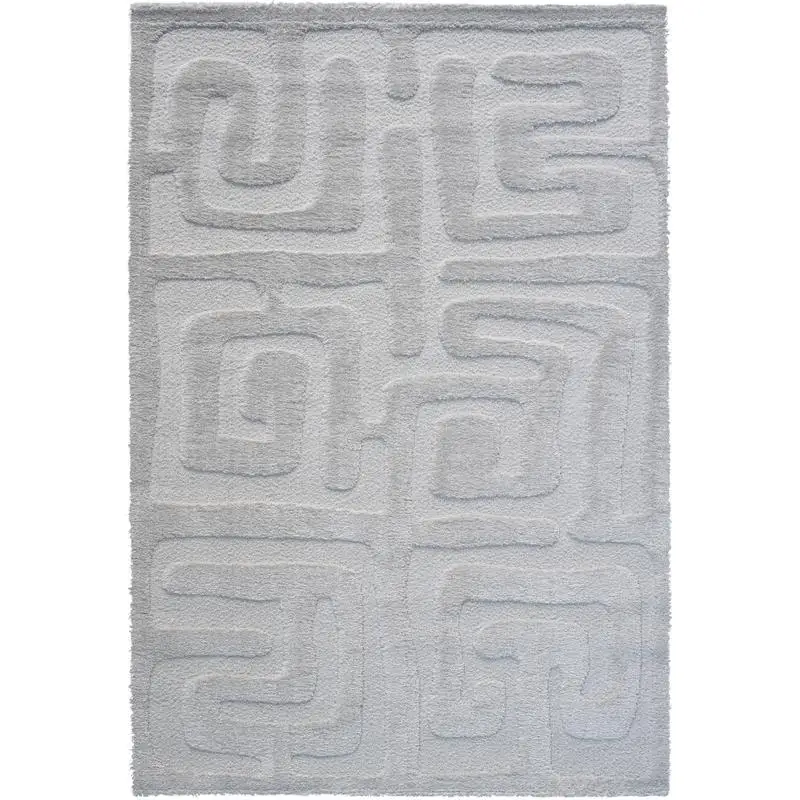 

Ivory and White Recycled Polyester Area Rug