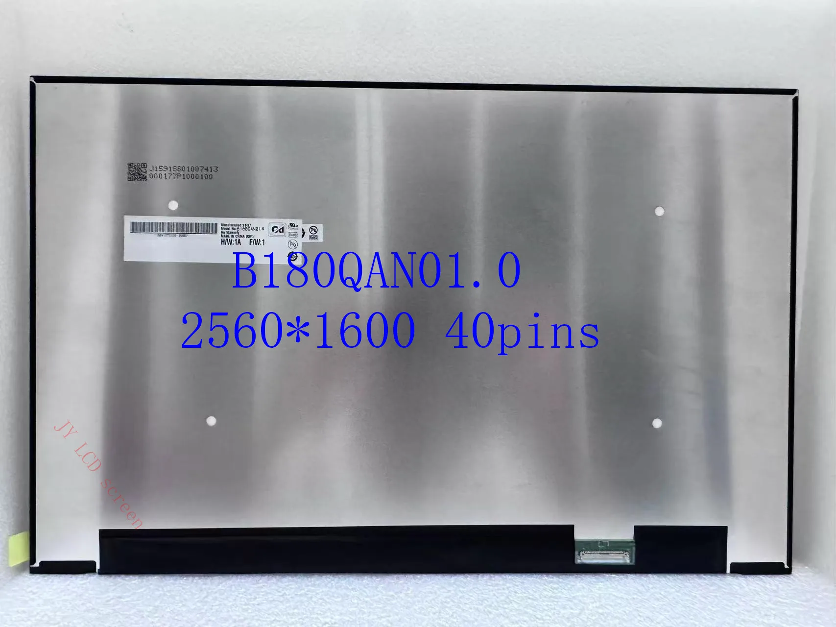 

B180QAN01.0 2560*1600P 240hz 40 pins 18.0 inch IPS Laptop LCD Screen Display Panel For Acer Predator Hellios 18 N23Q2 Non Touch